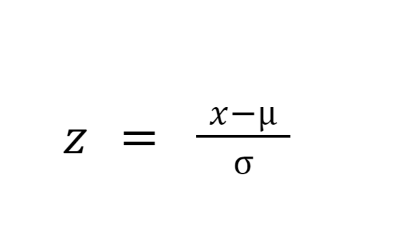 Z-score formel