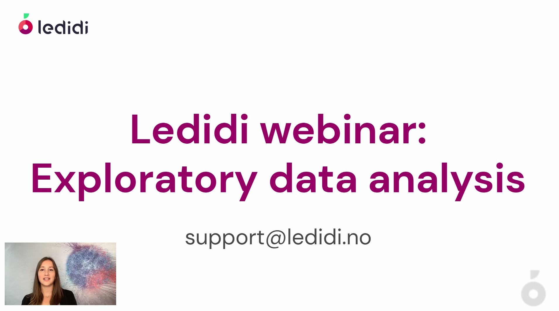 Webinar: Analysis Part 1 - Exploratory Data Analysis